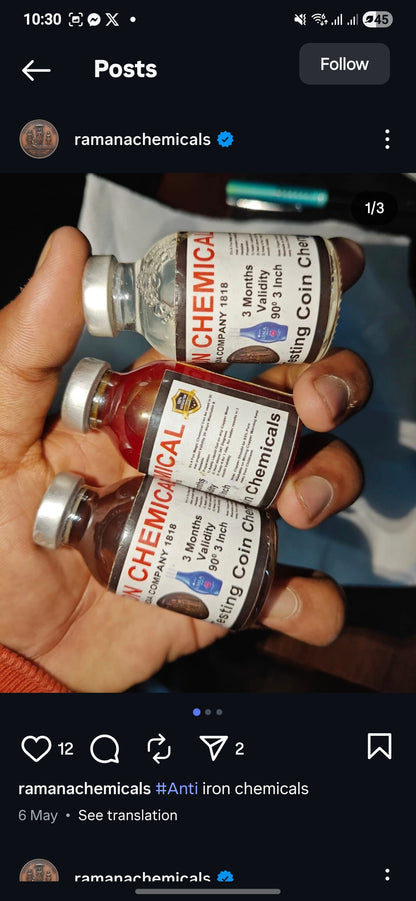 Anti Iron Chemical Coin