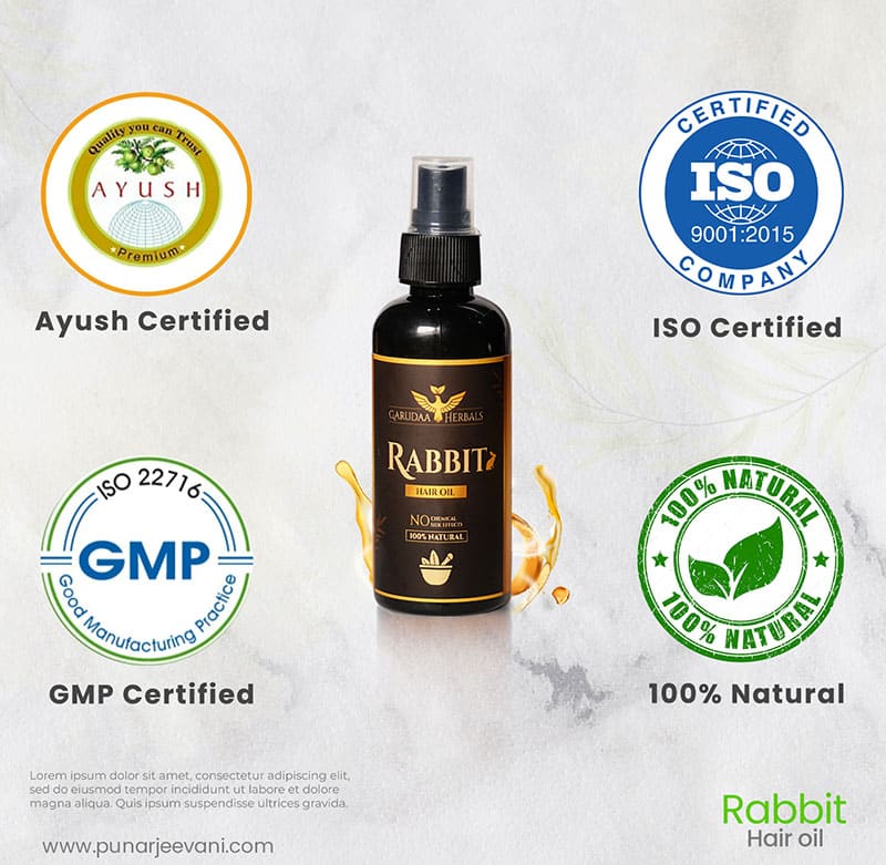 Rabit Herbal Hair Oil - 100% Effective!