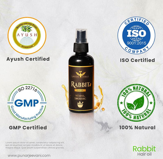 Rabit Herbal Hair Oil - 100% Effective!